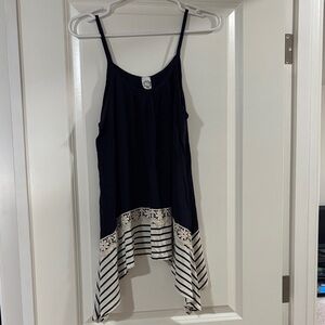 Sun n Moon Navy and Cream Striped Camisole